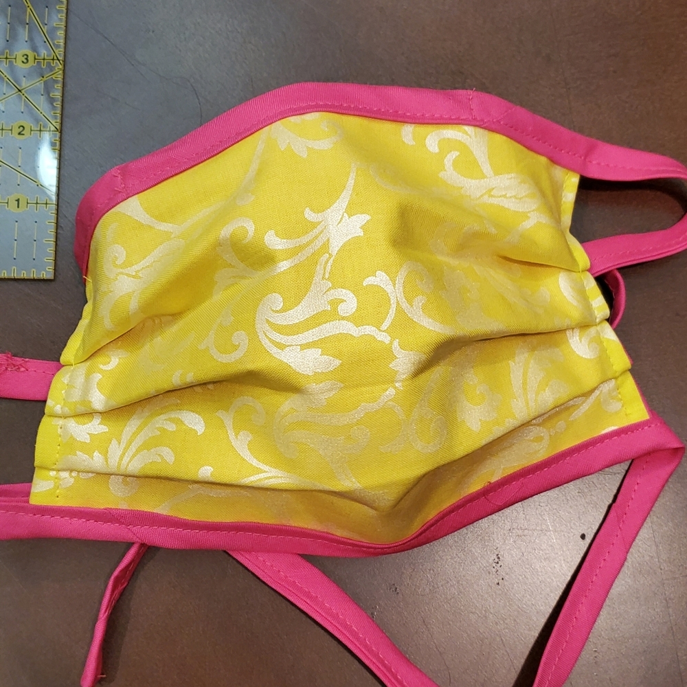 Cotton Face Mask with Filter pocket and nose wire